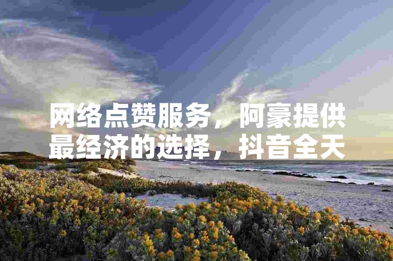 网络点赞服务，阿豪提供最经济的选择，抖音全天候自助式下单。