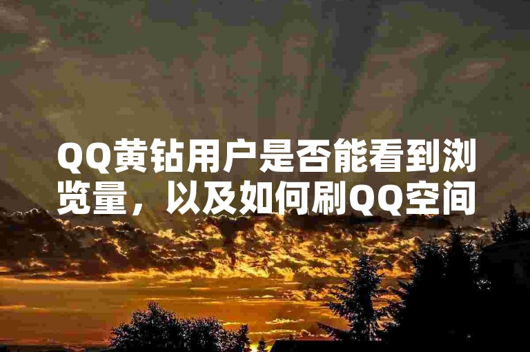 QQ黄钻用户是否能看到浏览量，以及如何刷QQ空间访问人数，这些信息可以在全网最低价的游戏辅助卡盟——518卡盟找到。