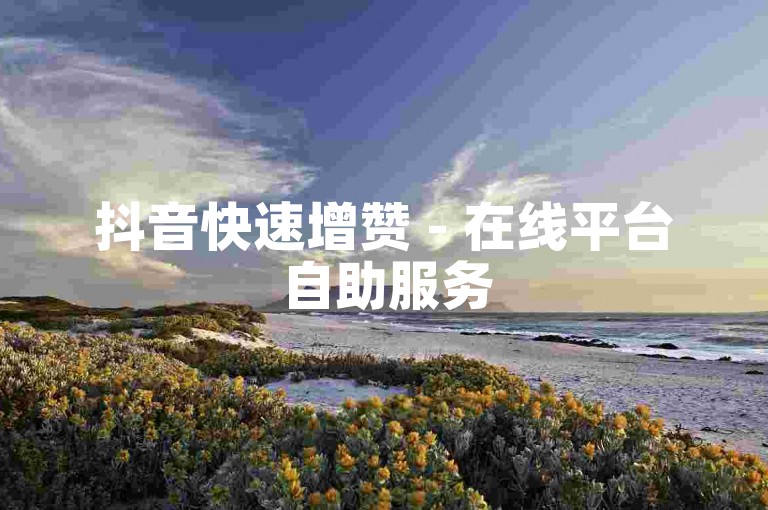 抖音快速增赞 - 在线平台自助服务