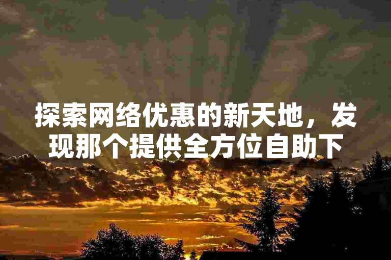 探索网络优惠的新天地，发现那个提供全方位自助下单服务的神秘网站，让你尽享低价软件带来的无限可能。