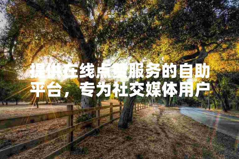提供在线点赞服务的自助平台，专为社交媒体用户设计。