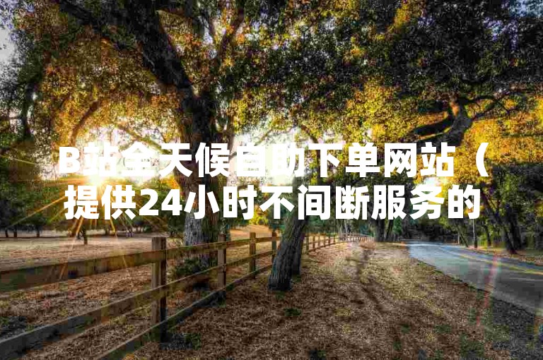 B站全天候自助下单网站（提供24小时不间断服务的B站下单平台）。