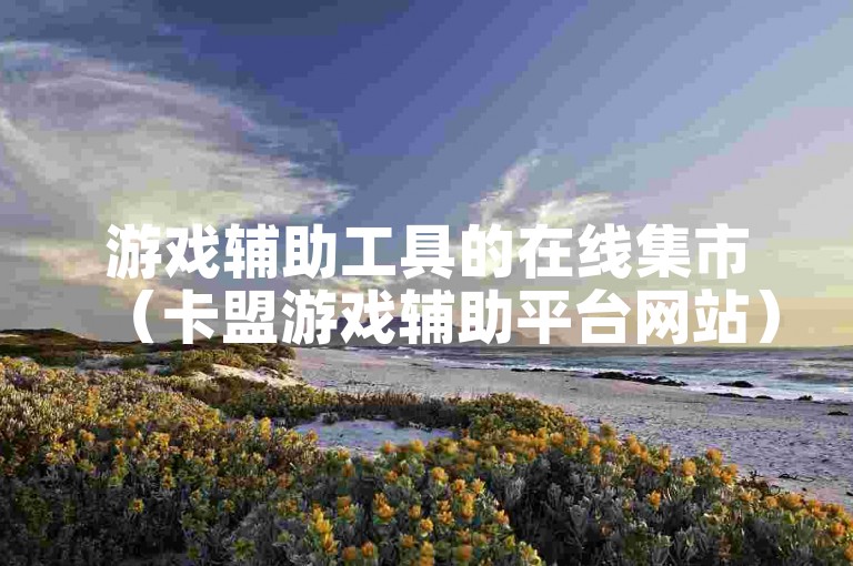 游戏辅助工具的在线集市（卡盟游戏辅助平台网站）。