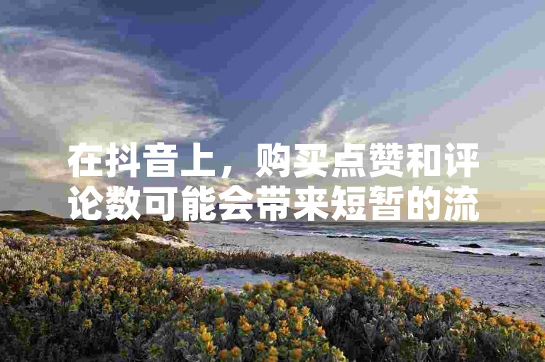 在抖音上，购买点赞和评论数可能会带来短暂的流量提升，但长远来看，它并不能真正反映内容的质量和受众的真实反馈。