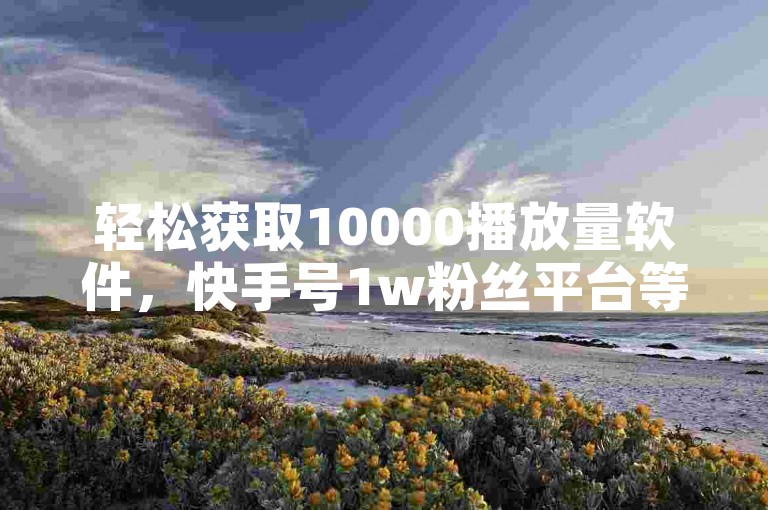 轻松获取10000播放量软件，快手号1w粉丝平台等你来购。