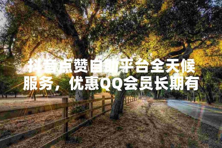 抖音点赞自助平台全天候服务，优惠QQ会员长期有效 - ks点赞工具综合商店 - QQ会员服务网站小利润大惊喜！