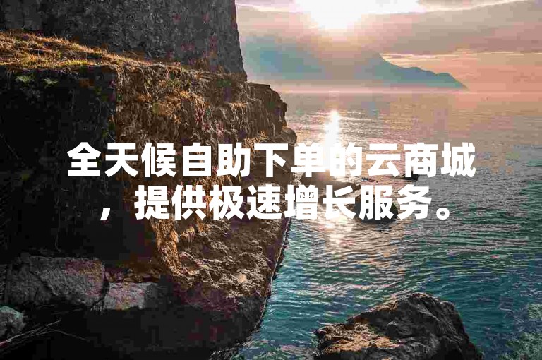 全天候自助下单的云商城，提供极速增长服务。
