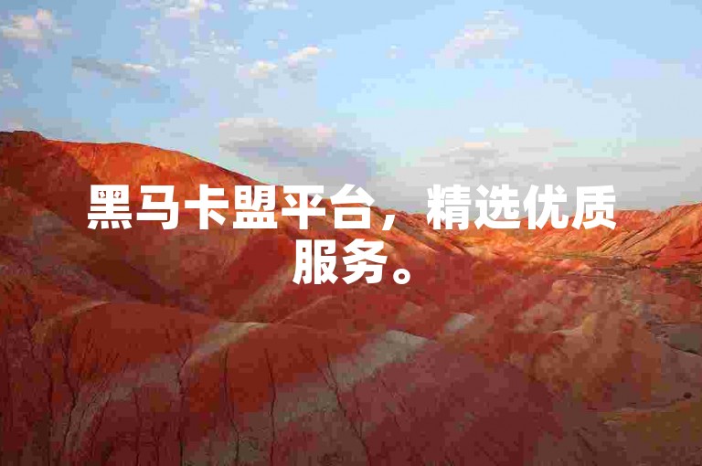 黑马卡盟平台，精选优质服务。