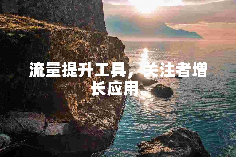 流量提升工具，关注者增长应用。