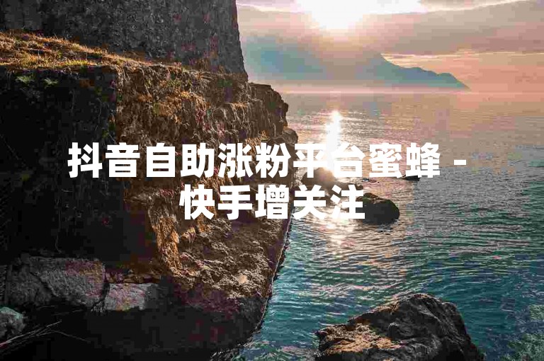 抖音自助涨粉平台蜜蜂 - 快手增关注