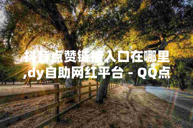 抖音点赞链接入口在哪里,dy自助网红平台 - QQ点赞充值 - 快手业务区自助