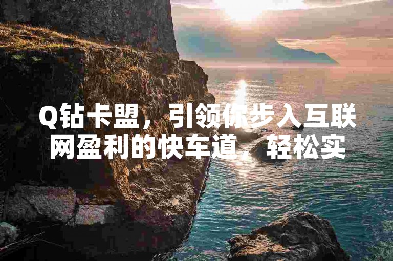 Q钻卡盟，引领你步入互联网盈利的快车道，轻松实现财富增长。