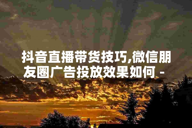 抖音直播带货技巧,微信朋友圈广告投放效果如何 - 淘宝优惠券怎么领取最划算 - 虚拟商品交易平台哪个可靠
