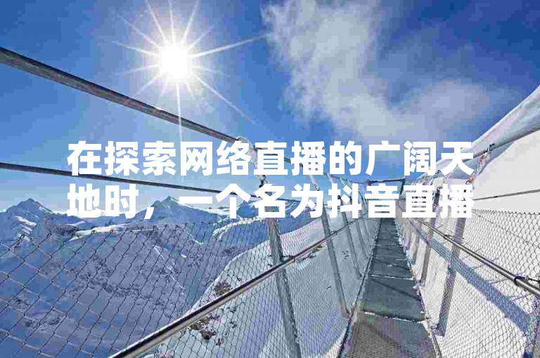 在探索网络直播的广阔天地时，一个名为抖音直播间人气加速服务的平台映入眼帘，它为主播们提供了一个便捷的途径来增加他们的观众互动和粉丝基础。