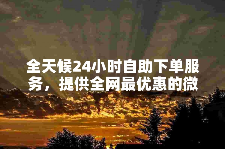 全天候24小时自助下单服务，提供全网最优惠的微博粉丝业务。