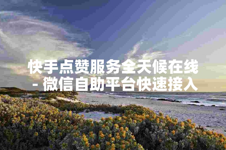 快手点赞服务全天候在线 - 微信自助平台快速接入