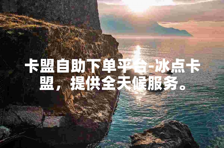 卡盟自助下单平台-冰点卡盟，提供全天候服务。