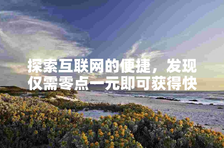 探索互联网的便捷，发现仅需零点一元即可获得快手上万点赞的超值服务。