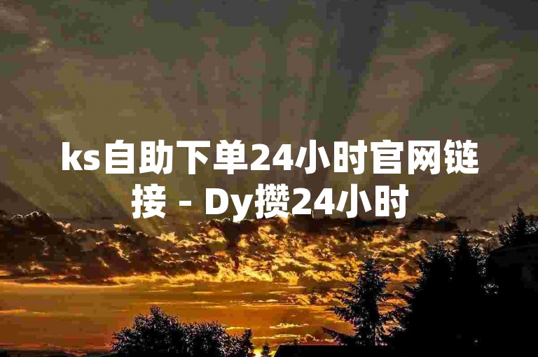 ks自助下单24小时官网链接 - Dy攒24小时