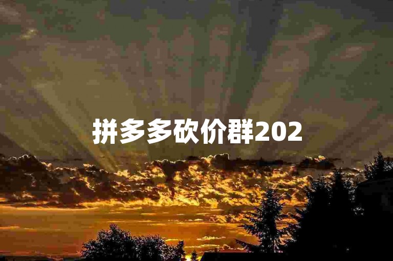 拼多多砍价群2025最新互助群，免费助力等你来！