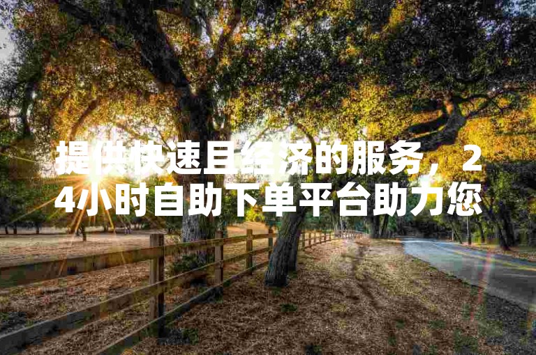 提供快速且经济的服务，24小时自助下单平台助力您轻松获得KS点赞。