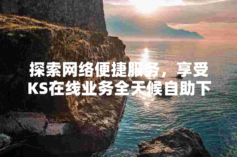 探索网络便捷服务，享受KS在线业务全天候自助下单的全新体验。