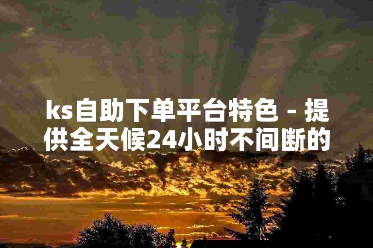ks自助下单平台特色 - 提供全天候24小时不间断的玫瑰订购服务。