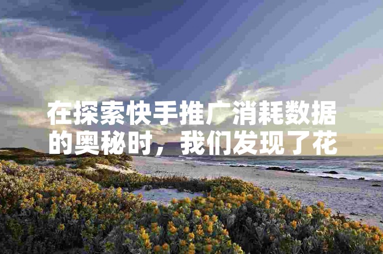 在探索快手推广消耗数据的奥秘时，我们发现了花费金额背后的策略与效果。