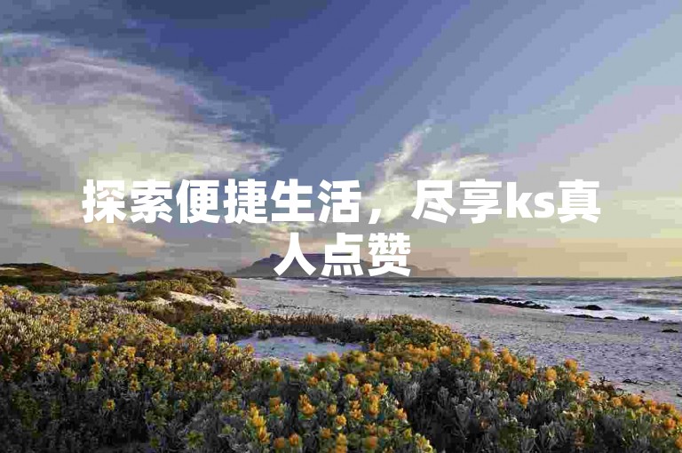 探索便捷生活，尽享ks真人点赞50次自助服务 - dy24小时不间断自助操作平台。