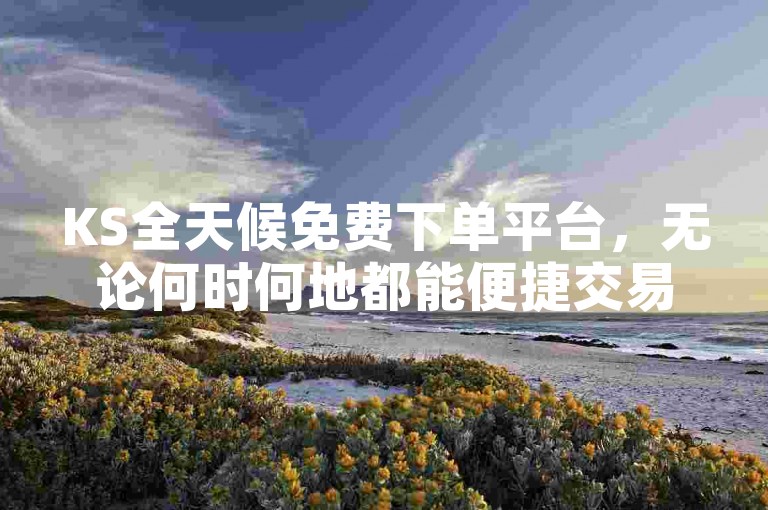 KS全天候免费下单平台，无论何时何地都能便捷交易。