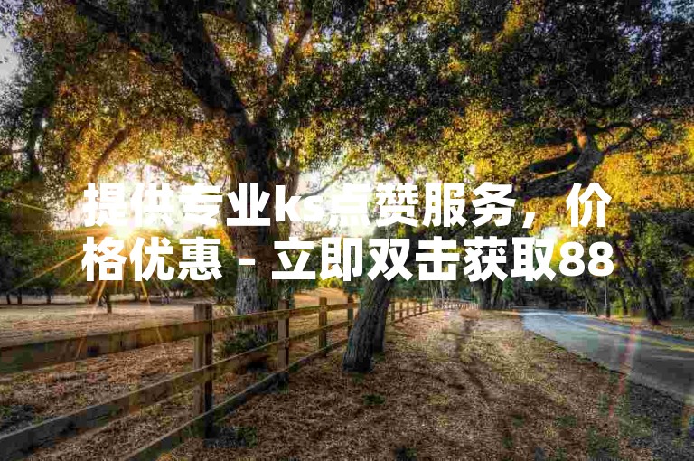 提供专业ks点赞服务，价格优惠 - 立即双击获取888ks优惠。