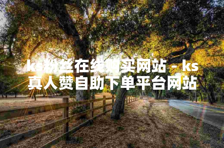 ks粉丝在线购买网站 - ks真人赞自助下单平台网站优惠