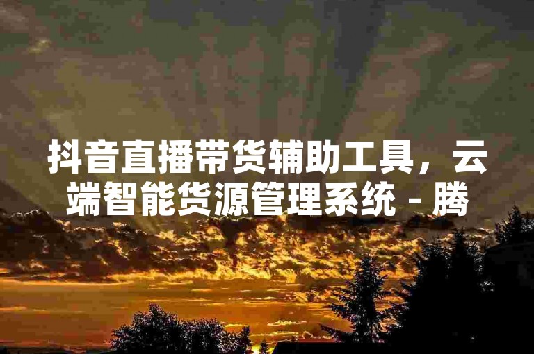 抖音直播带货辅助工具，云端智能货源管理系统 - 腾讯视频会员自动充值服务 - 明星同款商品即时购买平台。