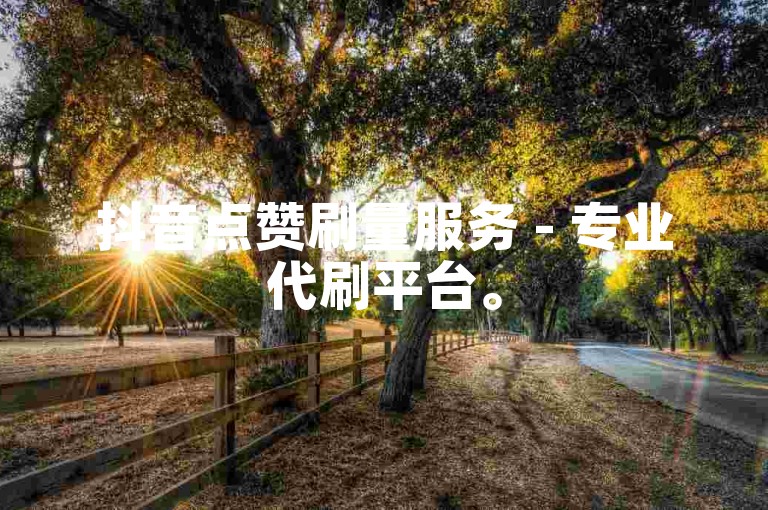 抖音点赞刷量服务 - 专业代刷平台。