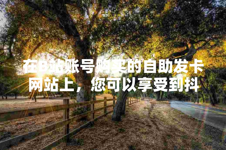 在B站账号购买的自助发卡网站上，您可以享受到抖音（dy）平台24小时免费下单服务的优惠价格。