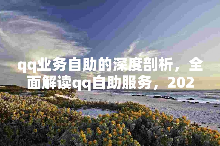 qq业务自助的深度剖析，全面解读qq自助服务，2025年必备技能！