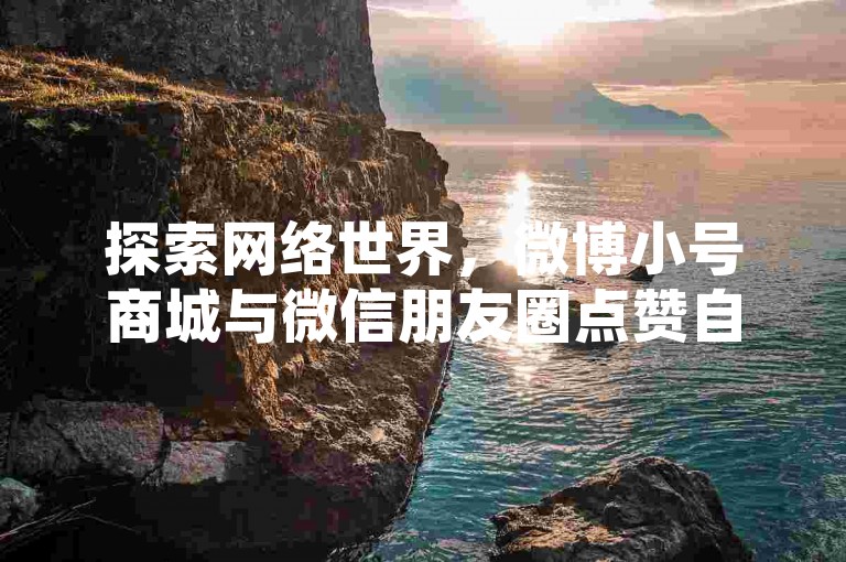 探索网络世界，微博小号商城与微信朋友圈点赞自助业务为您的数字生活增添光彩。