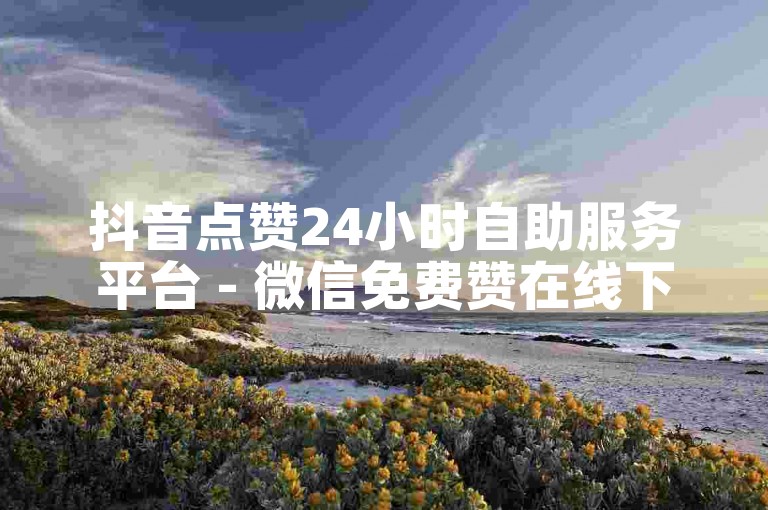 抖音点赞24小时自助服务平台 - 微信免费赞在线下单网站。