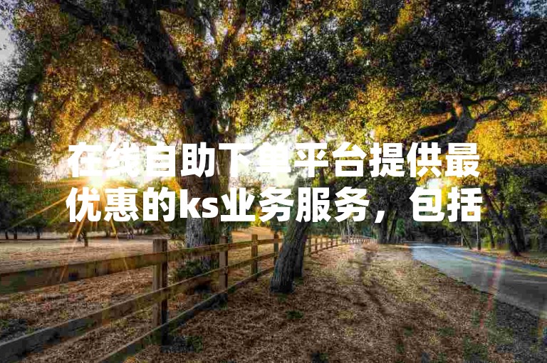 在线自助下单平台提供最优惠的ks业务服务，包括qq个性标签赞的即时购买与增长。