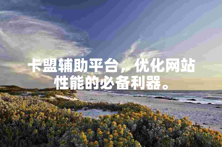 卡盟辅助平台，优化网站性能的必备利器。