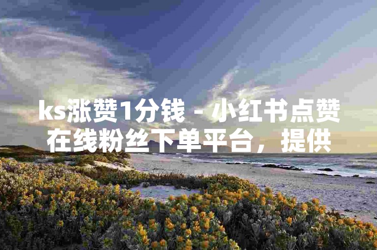 ks涨赞1分钱 - 小红书点赞在线粉丝下单平台，提供快速、安全的服务，让您的社交账号瞬间获得更多关注。
