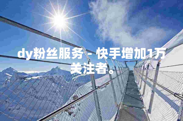 dy粉丝服务 - 快手增加1万关注者。