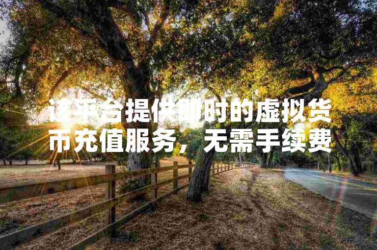 该平台提供即时的虚拟货币充值服务，无需手续费，并有特惠价格开通QQ会员的选项，同时支持在线下单及快手网红资源免费获取。