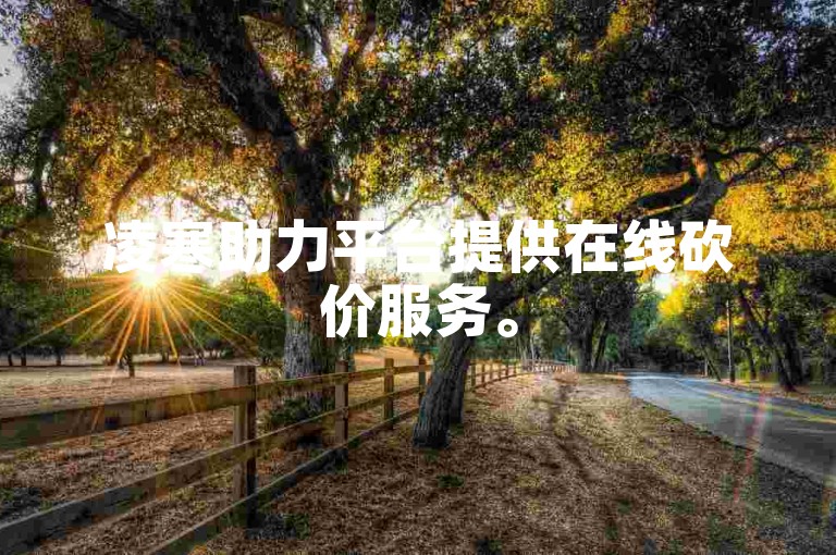 凌寒助力平台提供在线砍价服务。
