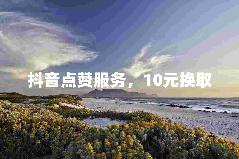 抖音点赞服务，10元换取500个赞。
