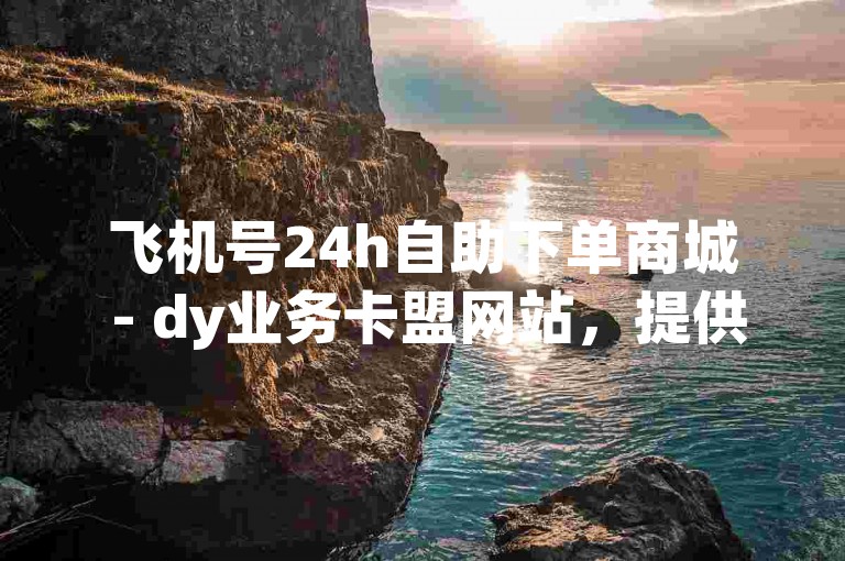 飞机号24h自助下单商城 - dy业务卡盟网站，提供全天候不间断的便捷服务。