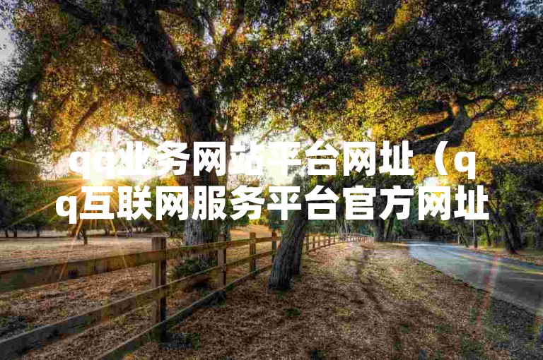 qq业务网站平台网址（qq互联网服务平台官方网址更新 ）