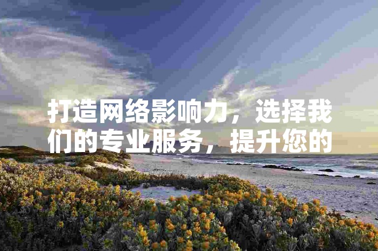 打造网络影响力，选择我们的专业服务，提升您的社交媒体热度。