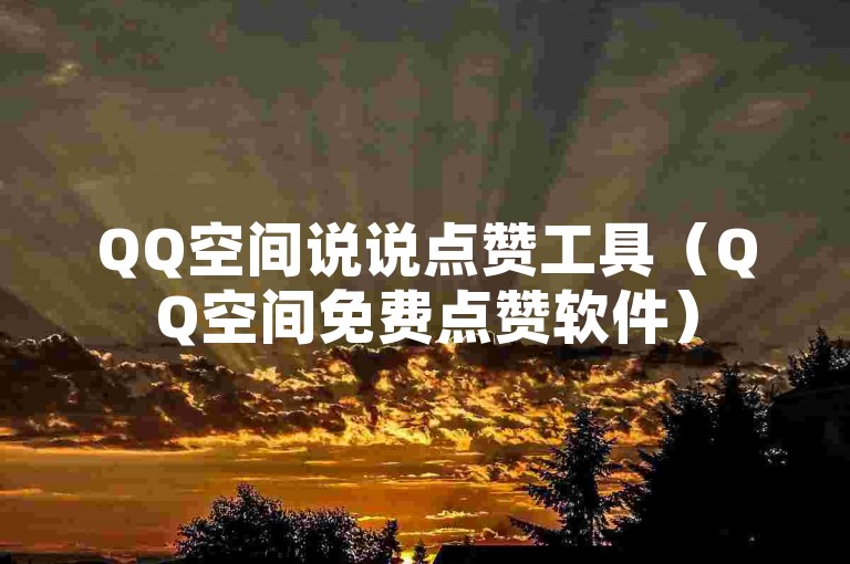 QQ空间说说点赞工具（QQ空间免费点赞软件）