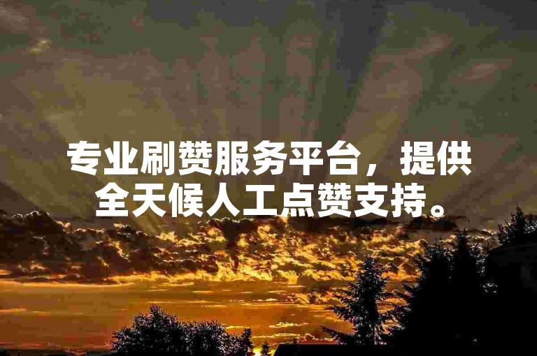 专业刷赞服务平台，提供全天候人工点赞支持。
